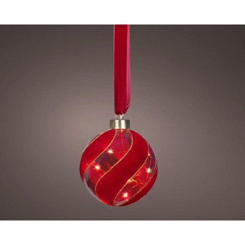 SFERA MICROLED STOFFA ROSSO D.10